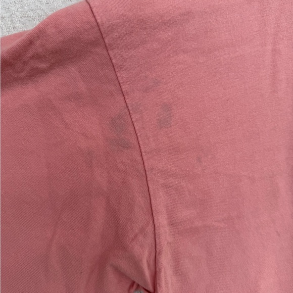 Pink Graphic Back-Print Men's T-Shirt “you make em we break em” coral stain - Picture 4 of 6